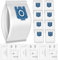 (12 Pezzi) GN 3D Sacchetti Per La Polvere Filtri Airclean Compatibili Con Aspirapolvere Miele GN, Serie C1, C2, C3, S227, S240, S270 S400 S400i S600 S2 S5 S8, Sacchetti Per Aspirapolvere 3D Efficiency