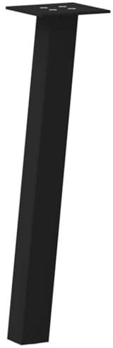 vidaXL Pieds de Table Basse 4 pièces Noir 30 cm Acier