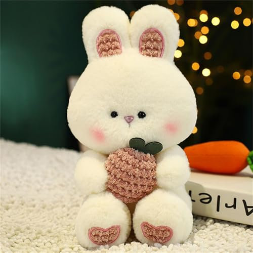 champracer Plüschtier Hase Kaninchen, Hase Kuscheltier, Niedliches Kaninchen-Plüschtier, Scheltier Osterhase Puppe, Ostern Geburtstag Geschenk für Kinder (25 cm,Rosa)
