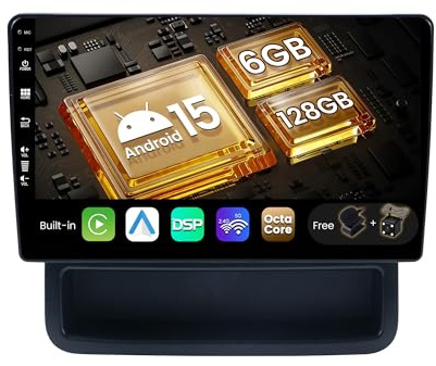 SXAUTO Android 15-6G+128G - Autoradio für Renault Trafic 2 / Opel Vivaro/Nissan Primastar (2006-2014) - Wireless CarPlay Android Auto - Kamera + MIC - DAB Lenkradsteuerung WiFi- 2 Din 10.1 Zoll