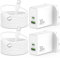 30W 2-Port USB C Fast Charger for iPhone 16 16e 15 Pro Max Plus Charger, USBC USB-A Plug UK Wall Adapter Block + 2M Type C Charging Cable for Apples iPad 11th/10th, iPad Pro/Air, 2-Pack