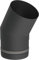 Pelletofen Winkelrohr/Winkel/Bogen 30 Grad aus Edelstahl mit innenliegender Dichtung, Durchmesser 80 mm schwarz