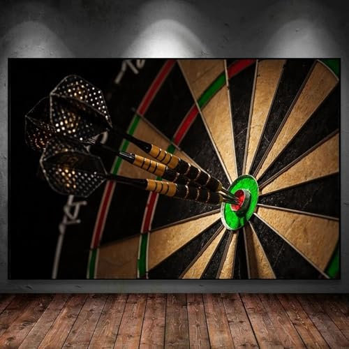 Fototapete Darts Tapete 200 x 140 cm (WxH) Fototapeten Schlafzimmer Wohnzimmer Moderne 3D Effekt Wandtapete Darts Vliestapete Wand Dekoration Poster Foto Tapeten q652