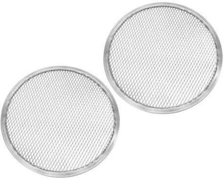 TOBBOMEY 2piezas Placa Multifunción Para Pizza Bandeja Para Pizza Redonda Para Hornear