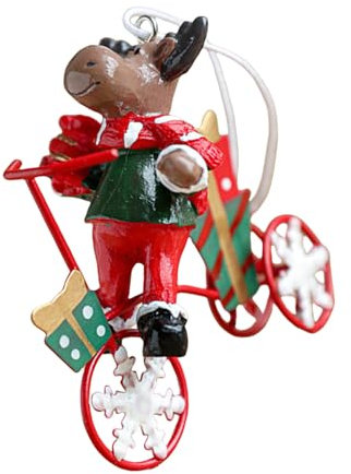 Vintage-Weihnachtsfigur, bunt, Weihnachtsbaum-Dekoration, Eisen, handgefertigt, Festival-Verzierung, Akzent