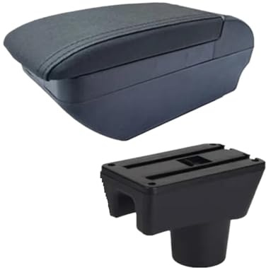 SCKCPNHNPP Für Mitsubishi Für Space Für Star Für Attrage Für Mirage Auto Armlehnenbox Aufbewahrungsbox Ersatzzubehör Mittelkonsolenpolster(F Black line No USB)
