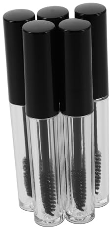 WRITWAA 5 Stück Leere Mascara Tuben 3 Ml Nachfüllbare Wimperncreme Flaschen aus Kunststoff Wiederverwendbar für Selbstgemacht Beauty