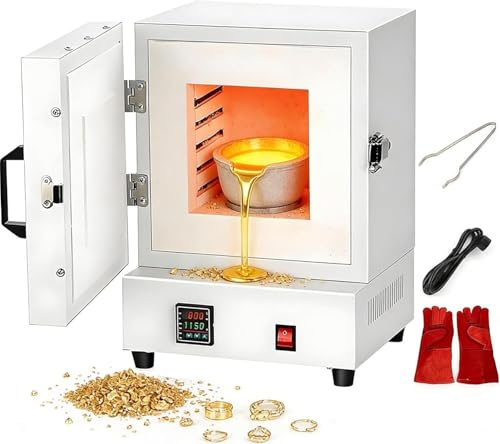 Horno De Horno Eléctrico De Alta Temperatura De 1150 ℃,Horno De Fusión De 2000 W Hornos De Cerámica, Horno De Fusión For Fabricación De Joyas,Fundición De Cera, Cerámica De Arcilla Bricolaje