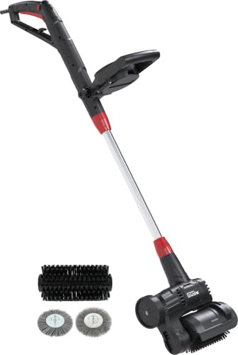 Güde GUB 160-500 Elektro-Universalbürste – 230 Volt, 500 Watt, 600 bis 1200 Umdrehungen pro Minute, Teleskopstiel 110 bis 130 Zentimeter, mit Bürsten für Fugen, Terrassen und starke Verschmutzungen