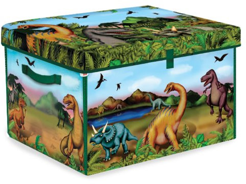 PETERKIN | Dinosaur ZipBin: Storage for up to 160 dinosaur figures! | Unzips into prehistoric landscape playmat and includes 2 x 3 dinosaurs | Action Figures | Playmats | Ages 3+