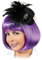 Hut: Mini-Hut »Bea«, schwarz, mit Federschmuck