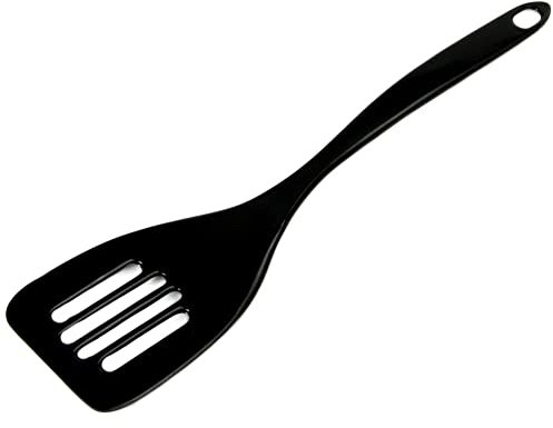Chef Craft Basic Melamine Slotted Turner/Spatula, 11.25 inch, Black
