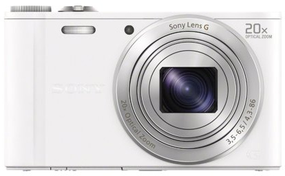 Sony Cyber-shot DSC-WX300 Slim High Zoom Camera - White (18.2MP, 20x Optical Zoom) 3 inch LCD