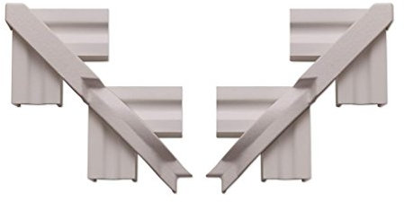 Roomline Ogee PVCu Architrave Corner Kit - White Satin