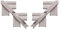 Roomline Ogee PVCu Architrave Corner Kit - White Satin
