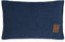 KNIT FACTORY - Uni Zierkissen - Rechteckige Sofa Kissen - Jeans - Gestrickter Dekokissen - Couchkissen - 60x40 cm - Kissenbezug mit Füllung und Bezug