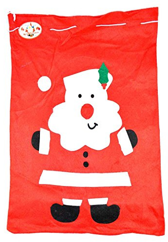Giant 100x60cm Felt Santa Sack Red Sack Stocking Xmas GiftS Presents Bag Christmas Accessory Decorations