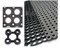 Unbekannte Gummimatte Schmutzfangmatte Ringgummimatte Ringmatte Verbinder 5 Größen (80x120) Schwarz Entwässerungslöcher