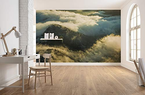 Komar Vlies Fototapete PANGEA | Tapete, XXL, Dekoration, Natur, Landschaft, Schlafzimmer, Wohnzimmer, Büro, Flur | Größe 450 x 280 cm (Breite x Höhe) | SHX9-063