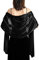 Petalum Elegant Braut Schal Stola Schal für Kleider, Hochzeit Party Retro Umschlagtücher Leicht Weich Schal Wraps Schwarz 200 cm