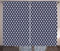ABAKUHAUS Boho Rustikaler Gardine, Orient-Damast-Muster inspiriert, Schlafzimmer Kräuselband Vorhang mit Schlaufen und Haken, 280 x 175 cm, Indigo und Weiß