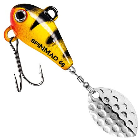 SpinMad Lieblingsköder Originals Jigspinner Angelköder Farbe Lemon Tiger, Größe 6 g