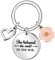 Inspirational Quote Keychain She believes she could so she did Keyring Keychain Gifts Women Girl's Key Ring Chain for Best Friends, Daughter, Sister