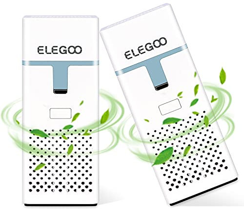 ELEGOO Mini Luftreiniger,2 pcs Air Purifier mit Aktivkohlefilter für DLP, LCD, MSLA Resin 3D Drucker