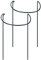 RTWAY Lot de 2 piquets de support semi-circulaires en métal pour plantes de jardin - Support de pivoine pour petites plantes en pot d'intérieur - 25,4 x 40,1 cm