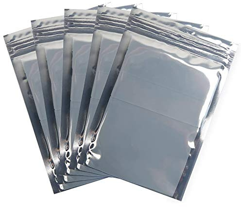TopHomer 100 Stück Antistatische Tasche, 6x9cm Translucence Antistatische Wiederverschließbare Beutel für Elektronisches Gerät Grafikkarten Festplatten