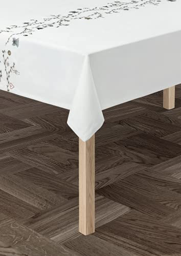 Kähler Tischdecke 150x220 cm Hammershøi Christmas Dänisches Design, Weiss