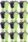 Novatool 12 Paar Winter Arbeitshandschuhe Herren I Größe 9 I Polyester I EN388:2016 4142X | EN511 X2X I Montagehandschuhe Schutzhandschuhe Gartenhandschuhe Winter Thermo