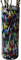 Mundgeblasene mexikanische Glasvase für Heimdekoration - Konfetti Carmen, mehrfarbige Blumenvase für Tafelaufsatz, Wohnzimmer, Küche, Büro, Hochzeit