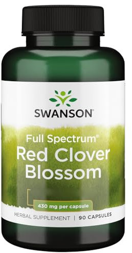 Swanson, Full Spectrum Red Clover Blossom, 90 Capsules, High Dose, Soy Free, Gluten Free, Non-GMO