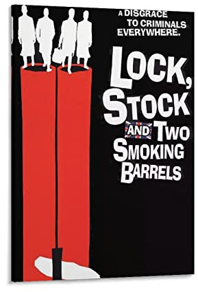 Lock Stock And Two Smoking Barrels Crime Comedy Movie Poster Canvas Art Poster And Wall Art Picture Print Modern Family Bedroom Decor Posters 08x12inch(20x30cm)
