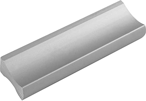 ALLES IM GRIFF Möbelgriff Alto LA 160mm - flacher Schubladengriff Breite 200mm - ideal Schubladen, Aluminium natur eloxiert
