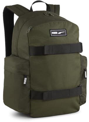 PUMA Deck Backpack, Unisex-Kinder Rucksack, Dark Olive, OSFA - 090706