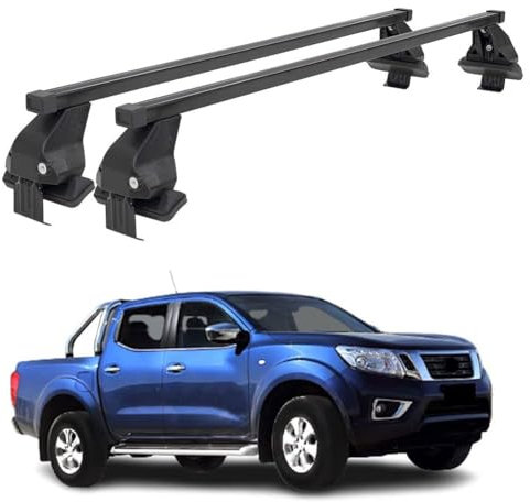VALCLA 2 Stück Dachträger Gepäckträger für Nissan Navara 2014 2015 2016 2017 2018 2019 2020, Aluminium Relingträger Dachgepäckträger Lastenträger Top Crossbar Dachregal Gepäcktransport