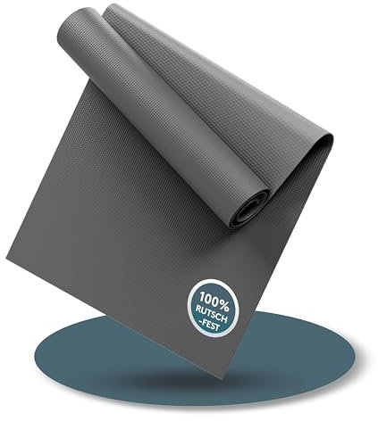 LILENO SPORTS - Tappetino da yoga (180 x 60 cm) con tracolla, per ginnastica e fitness, antiscivolo, 4 mm di spessore, adatto per palestra, allenamento e yoga, tappetino sportivo per la casa