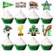 Blumomon 24 Stück Rugby Happy Birthday Cake Topper Sports Theme Fußball-Kuchenaufsatz Alles Gute zum Geburtstag Zeichen Super Bowl American Football NFL Dekoration