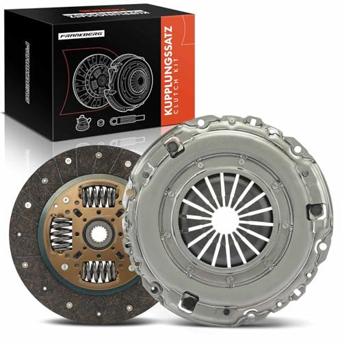 Frankberg Kit d'embrayage avec palier de débrayage compatible avec C3 I FC FN 1.4L 2002-2010 C4 I LC 2.0L 2004-2007 206 SW 2E/K 2.0L 2002-2006 Scudo Bus 220 2.0L 2000-2006 Red. place # 1 611266780
