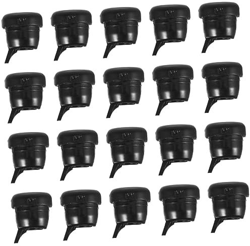 ETHZZLE 20pcs Cable Glands and Cord Connector Strain Relief Locknut for Electrical Wire Management Black Cable Accessories Pass Through and Joint Fixing