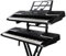 Fellflying Piano Keyboard Stand Detachable, 2 Tier Electronic Piano Stand With Adjustable Height, Portable Rack Holder Accessories For Home Studio