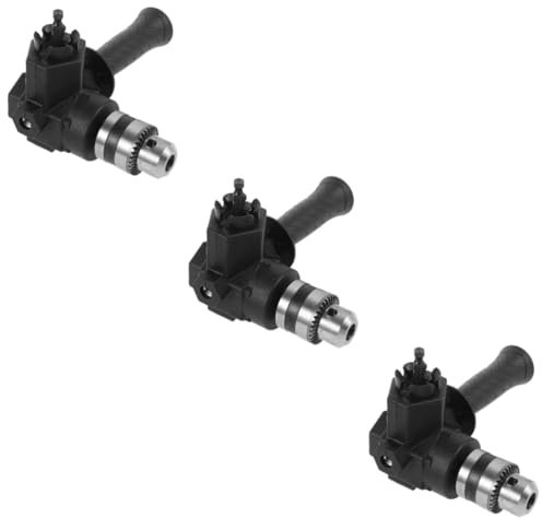 Uonlytech 3piezas Accesorio De Taladro De Ángulo De Grados Adaptador Para Atornillador Eléctrico Extensión Flexible Para Espacios Reducidos Compatible Taladros y Llaves De Enchufe