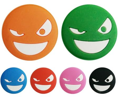 Tennisschläger-Dämpfer, Tennis-Vibrationsdämpfer, Smiley-Gesicht, Stoßdämpfer, Tennisschläger-Vibrationsdämpfer, Tennisschläger-Zubehör für Saiten