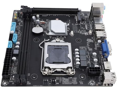Scheda Madre per Computer H81M I LGA1150 per Processore E3 V3 - HDD NVME M.2, PCB a 8 Strati, Alimentatore Ad Alta capacità per la Progettazione di Giochi per Ufficio Domestico