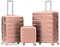 Flight Knight Case Lot De 3 Moyen et Grand Bagages a Main Legers en ABS Rigide a 4 Roues Approuve pour Plus De 100 Compagnies Aeriennes, Y Compris BA, Ryanair et easyJet 45x36x20cm