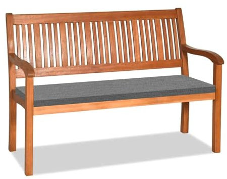 Orumrud 3CM Dicke Bankauflage Bankkissen mit Abnehmbarem Bezug,100x40x3cm rutschfeste Sitzkissen Sitzauflage Bank Sitzpolster Bankpolster Waschbare Stuhlkissen Gartenbank,Dunkelgrau