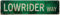 ERLOOD LOWRIDER Way Vintage Rustikale Retro Metall-Blechschilder Straßenschild Hausbar Männerhöhle Wanddekoration 40,6 x 10,2 cm