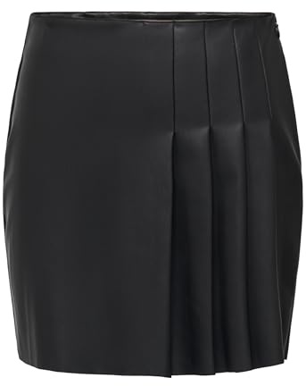 ONLY Onlartzy Life Hw Faux Lea Ple Skirt PNT